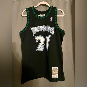 Mitchell & Ness Minnesota Timberwolves Alternate 1997-98 Kevin Garnett Jersey